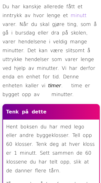 Oppslag om Timer