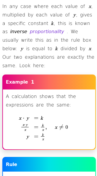 Article on What Does Inversely Proportional Mean in Math?