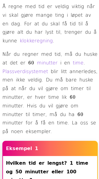 Oppslag om Hoderegning (klokka)